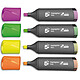 Assorted highlighter with chisel tip x 4 Assorted highlighters with chisel tips