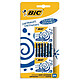 BIC Cartouches standard courtes bleues x 24 Lot de 24 cartouches courtes bleues effaçable pour stylos plume et rollcarts
