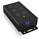 Icy BOX IB-HUB1411-QC3 Hub 4 puertos USB 3.0 y 2 puertos de carga (color negro)