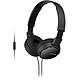 Sony MDR-ZX110AP Black On-ear headphones with remote control and microphone for Android smartphones