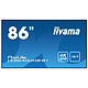 iiyama 86" LED - ProLite LE8640UHS-B1 3840 x 2160 pixels 16:9 - IPS - 1200:1 - 8 ms - HDMI/VGA/DisplayPort - Haut-parleurs intégrés - Noir