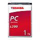 Toshiba L200 1 To (Bulk) Disque dur 2.5" 9.5mm 1 To 5400 RPM 8 Mo Serial ATA II (Bulk)