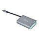 i-tec USB-C Metal HUB + HDMI Adaptateur USB 3.1 Type-C vers HDMI et USB 3.0 Type-A