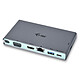 i-tec USB-C Travel Dock 4K HDMI VGA Station d'accueil USB-C avec HDMI / VGA / USB 3.0 / USB-C / Ethernet