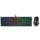 ROCCAT Suora FX + ROCCAT Kone Pure SE Clavier gamer - interrupteurs mécaniques marron (switches TTC Brown) - rétroéclairage RGB 16.8 millions de couleurs - AZERTY, Français + Souris filaire pour gamer - droitier - capteur optique 5000 dpi - 7 boutons programmables - rétro-éclairage RGB