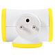 Watt&Co Triplite (jaune) Multiprise avec tête rotative 180° et 3 prises 16A (coloris jaune)