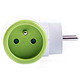 Watt&Co Biplite (vert) Multiprise avec tête rotative 180° et 2 prises 16A (coloris vert)