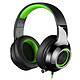 Edifier G4 (Negro/Verde) Auriculares para videojuegos - circum-aural - sonido envolvente virtual 7.1 - luz de fondo verde - mando a distancia por cable