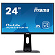 iiyama 23.8" LED - ProLite XUB2493HS-B1 1920 x 1080 pixels - 4 ms - Format large 16/9 - Dalle IPS - Pivot - HDMI - DisplayPort - Noir