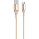 Belkin Câble Mixit Duratek micro-USB vers USB-A Or Câble de rechargement et de synchronisation micro-USB vers USB-A en Kevlar - 1,20 m - Or