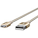 Avis Belkin Câble Mixit Duratek micro-USB vers USB-A Or