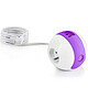 Watt&Co Watt'Ball (violet) Multiprise 3 prises avec 2 ports USB 2.1