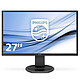 Philips 27" LED - 271B8QJEB 1920 x 1080 pixels - 5 ms - Widescreen 16/9 - IPS panel - Pivot - HDMI - DisplayPort - DVI - USB Hub - Black