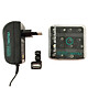 Watt&Co cargador universal 1500 mA Cargador universal de 1500 mA con 19 enchufes incluyendo USB / Mini USB / Micro USB