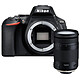 Nikon D5600 + Tamron 18-400mm f/3.5-6.3 Di II VC HLD Appareil photo 24.2 MP - Vidéo Full HD - Écran tactile - Wi-Fi - Bluetooth + Megazoom à ouverture f/3.5-6.3