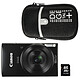 Canon IXUS 190 Noir + Nikon ALM0016C10 + Vanguard Beneto 6 Noir Appareil photo 20 MP - Zoom optique grand angle 10x - Vidéo HD - Wi-Fi - NFC + Carte mémoire SDHC 16 Go Class 10 + Etui de protection