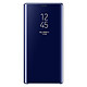 Samsung Clear View Cover Bleu Galaxy Note9 Etui à rabat avec affichage date/heure et fonction stand pour Samsung Galaxy Note9