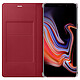 Samsung Flip Wallet Rouge Galaxy Note 9 Etui portefeuille pour Samsung Galaxy Note 9