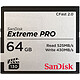 SanDisk Carte mémoire Extreme Pro CompactFlash CFast 2.0 64 Go Carte mémoire CompactFlash - Cfast 2.0 - VPG-130 - 64 Go - Article jamais utilisé