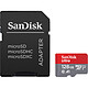 SanDisk Ultra microSDXC UHS-I U1 128 Go + Adaptateur SD Carte mémoire MicroSDXC UHS-I U1 128 Go avec adaptateur SD