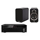 Sherwood RX-4508 Q Acoustics 3010i Black 2 x 100 W Bluetooth Stro Amplifier-Tuner Compact Library Speaker (pair)