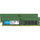 Crucial DDR4 64 GB (2 x 32 GB) 2933 MHz ECC Registered CL21 DR X4 RAM de doble canal DDR4 PC4-23400 - CT2K32G4RFD4293 Kit de doble canal (10 años de garantía de Crucial)