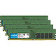 Crucial DDR4 64 Go (4 x 16 Go) 2933 MHz ECC Registered CL21 SR X4 Quad Channel RAM DDR4 PC4-23400 - CT4K16G4RFS4293 Quad Channel Kit (10 años de garantía de Crucial)