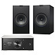 Denon PMA-60 KEF Q350 Black Stro Bluetooth DAC USB intgr 2 x 50 W Library speaker (per pair)