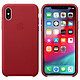 Apple Coque en cuir (PRODUCT)RED Apple iPhone Xs Coque en cuir pour Apple iPhone Xs
