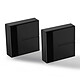 Meliconi Ghost Cube Cover negro Tapas de cables y enchufes - 200 x 205 mm