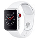 Apple Watch Series 3 GPS + Cellular Aluminium Argent Sport Blanc 38 mm