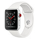 Apple Watch Series 3 GPS + Cellular Aluminium Argent Sport Blanc 42 mm Montre connectée - Aluminium - Etanche 50 m - GPS/GLONASS - Cardiofréquencemètre - Ecran Retina OLED 390 x 312 pixels - Wi-Fi/Bluetooth 4.2 - watchOS 5 - Bracelet Sport 42 mm