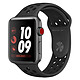Apple Watch Nike+ Series 3 GPS + Cellular Aluminium Gris Sidéral Sport Noir 38 mm