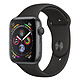 Apple Watch Series 4 GPS Aluminio Aluminio Lado Gris Deporte Negro 40 mm Reloj conectado - Aluminio - Resistente al agua 50 m - GPS/GLONASS - Cardiofrecuencímetro - Pantalla Retina OLED 394 x 324 píxeles - Wi-Fi/Bluetooth 5.0 - watchOS 5 - Pulsera deportiva 40 mm