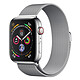 Apple Watch Series 4 GPS + Celular Silver Steel Milanese 44 mm Reloj conectado - Acero inoxidable - Resistente al agua hasta 50 m - GPS/GLONASS - Cardiofrecuencímetro - Pantalla Retina OLED 448 x 368 píxeles - Wi-Fi/Bluetooth 5.0 - watchOS 5 - WatchOS 5 - Milanese Braacelet Silver 44 mm