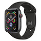 Apple Watch Series 4 GPS + Cellular Aluminium Gris Sport Noir 44 mm · Reconditionné Montre connectée - Aluminium - Étanche 50 m - GPS/GLONASS - Cardiofréquencemètre - Écran Retina OLED 448 x 368 pixels - Wi-Fi/Bluetooth 5.0 - watchOS 5 - Bracelet Sport Noir 44 mm