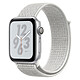 Apple Watch Nike+ Series 4 GPS Aluminium Argent Boucle Sport Blanc 40 mm