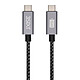 3SIXT Cavo da USB-C a USB-C - 1m Cavo di ricarica e sincronizzazione da USB-C 3.1 a USB-C (1m)