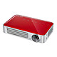 Vivitek Qumi Q6 Rouge Vidéoprojecteur de poche DLP à LED WXGA 800 Lumens 3D Ready avec entrée HDMI