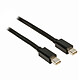 Nedis Mini DisplayPort cable mle/mle Black (1 mtr) Mini DisplayPort mle to Mini DisplayPort mle Cable Black (1mtr)