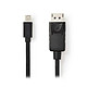 Nedis DisplayPort mle to Mini DisplayPort mle 4K Cable Black (2 meters) DisplayPort mle to Mini DisplayPort mle Cable Black (2m)