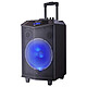 Black Panther City Street Flash V2 Sistema de sonido inalámbrico Bluetooth con iluminación y micrófono USB, SD y karaoke.