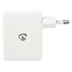 Nedis WCHAU481AWT White USB wall charger with 4 USB-A outputs