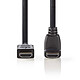 Nedis Câble HDMI coudé à 270° haute vitesse avec Ethernet Noir (1.5 mètre) Câble coudé à 270° HDMI 4K haute vitesse avec Ethernet Noir - 1.5 mètre