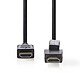 Nedis Câble HDMI rotatif haute vitesse avec Ethernet Noir (1.5 mètre) Câble rotatif HDMI 4K haute vitesse avec Ethernet Noir - 1.5 mètre