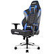 AKRacing Master MAX (black/blue) Pleather gaming chair with 180° adjustable backrest and 4D armrests (up to 180 kg)