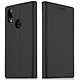 Akashi Folio Carcasa Negro P20 Lite Funda folio de piel sintética para Huawei P20 Lite