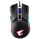 Aorus M5 Ratón para videojugador con cable - para diestros - Sensor láser de 16000 dpi - 7 botones - Luz de fondo RGB - peso ajustable