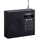 Lenco PDR-020 Noir Radio-réveil portable FM/DAB+ avec 5 heures d'autonomie