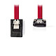 Nedis Cable SATA acodado con cierre (50 cm) Cable acodado compatible con SATA II (3 Gb/s)